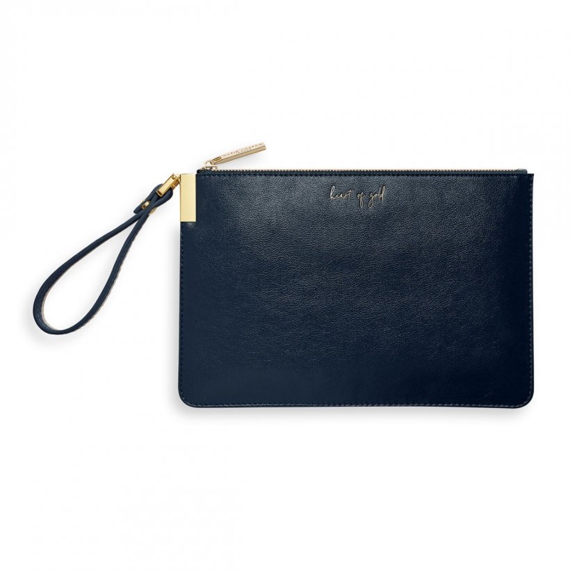 navy pouch bag